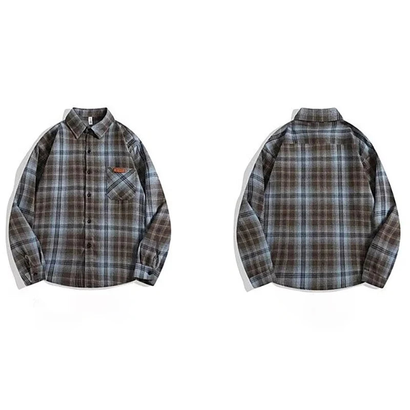 Cotton Men's Plaid Shirt