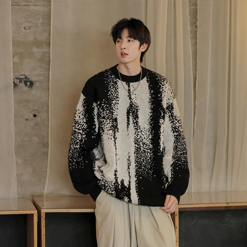 Gradient Printing Sweater