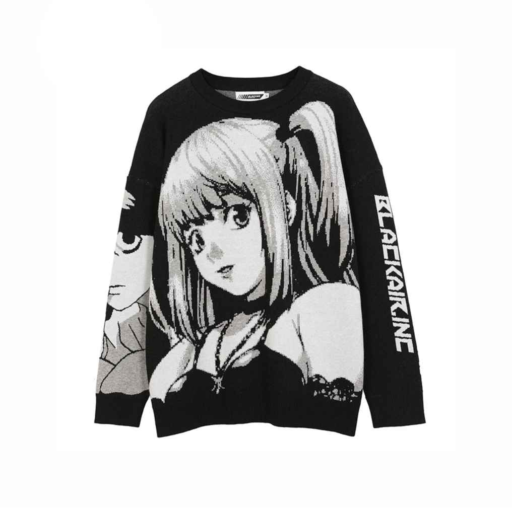 Vintage Retro Japanese Style Anime Knitted Sweater