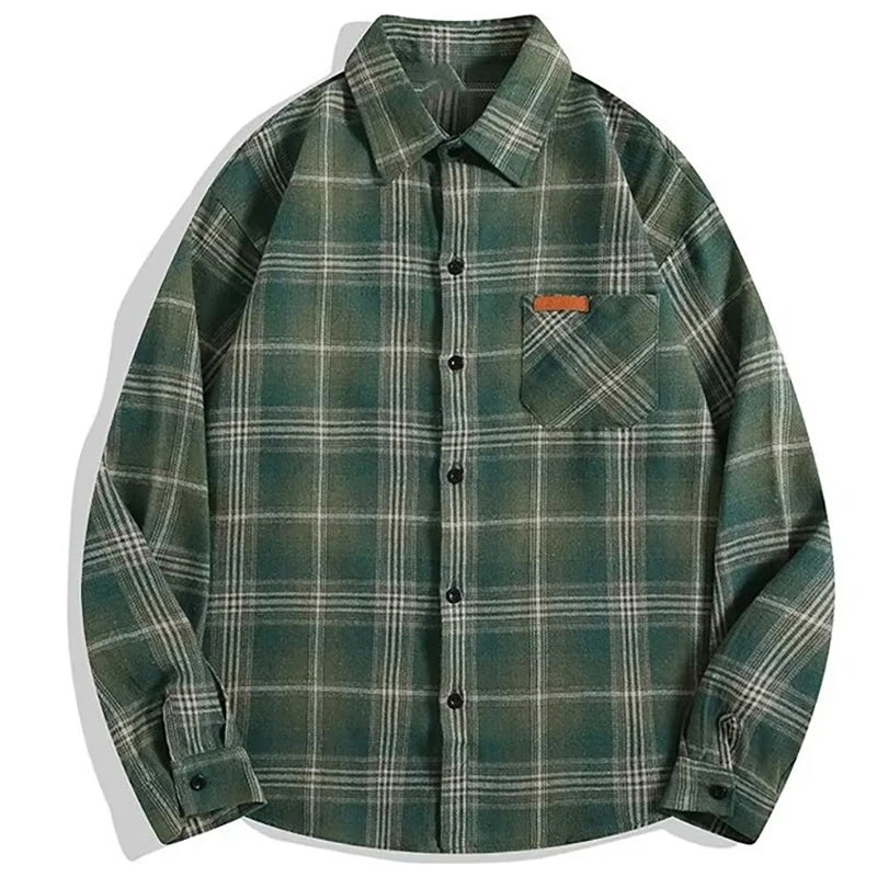 Cotton Men's Plaid Shirt