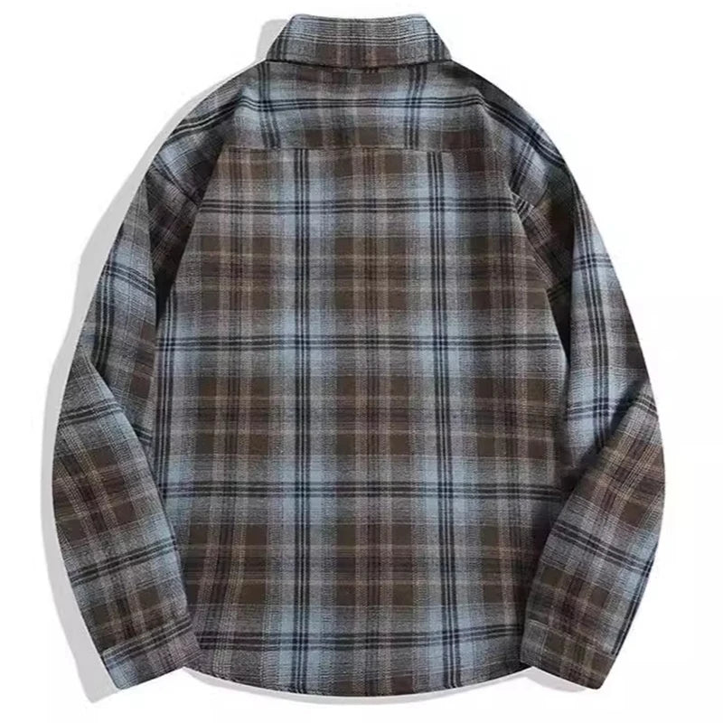 Cotton Men's Plaid Shirt