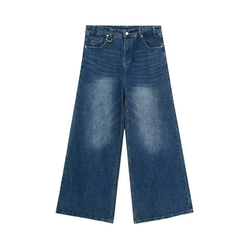 Men's Baggy Straight Leg Wide Jeans