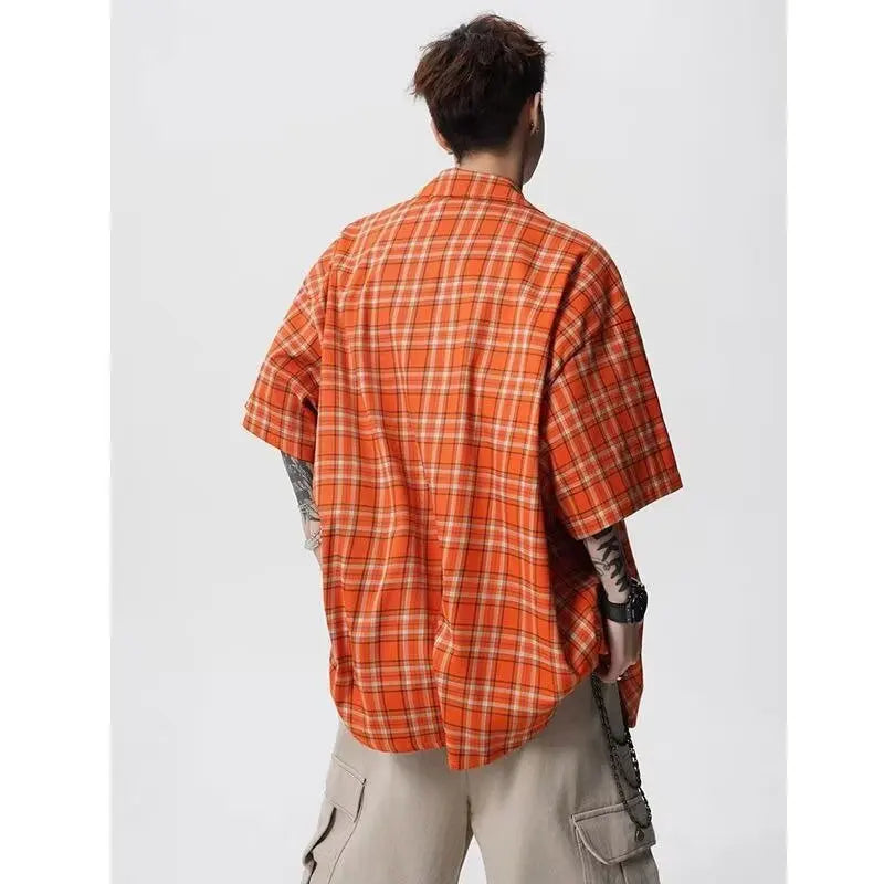 Men's Lazy Japanese Style Short Sleeved Shirt
