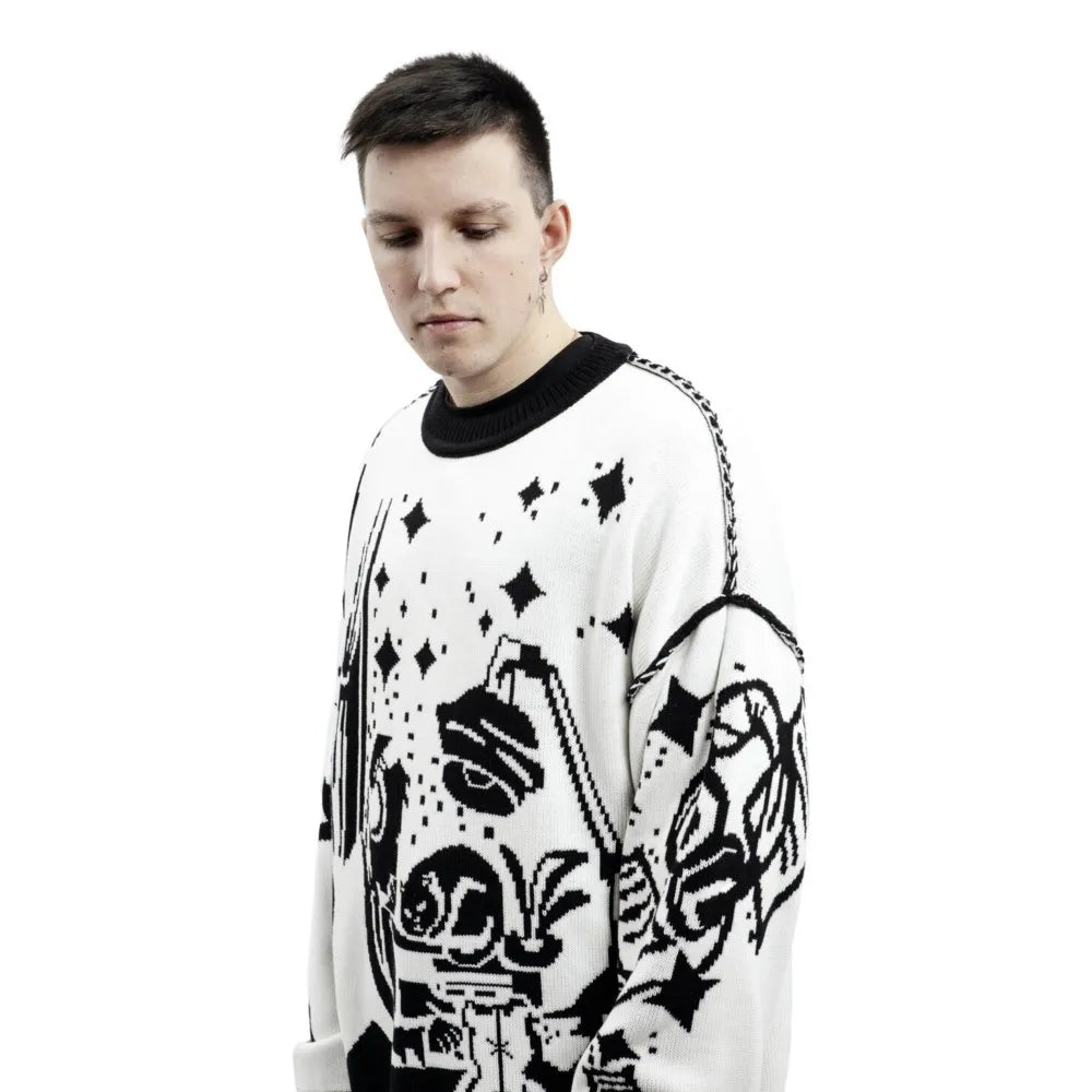 Harajuku Anime Vintage Knitted Sweater